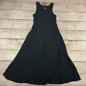 Soft Surroundings Santiago Maxi Dress Black Size Womens Small S Pockets